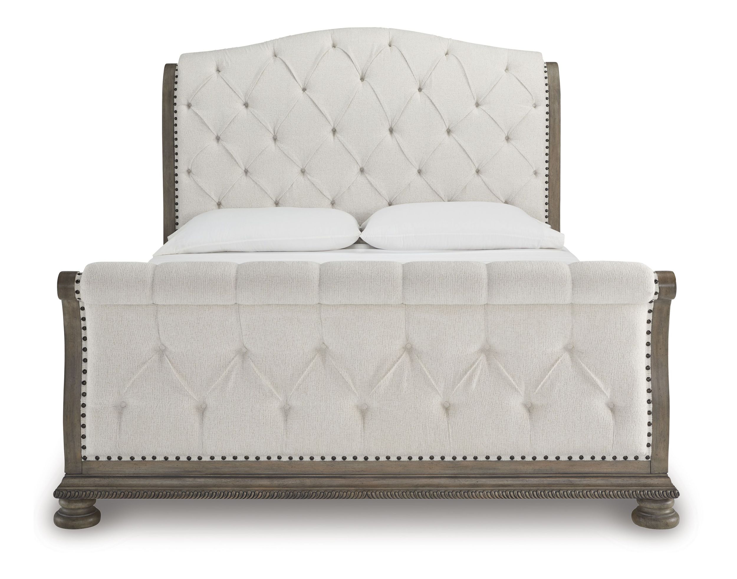 Ardenfield Fabric/Wood Upholstered Sleigh Bed, King Size
