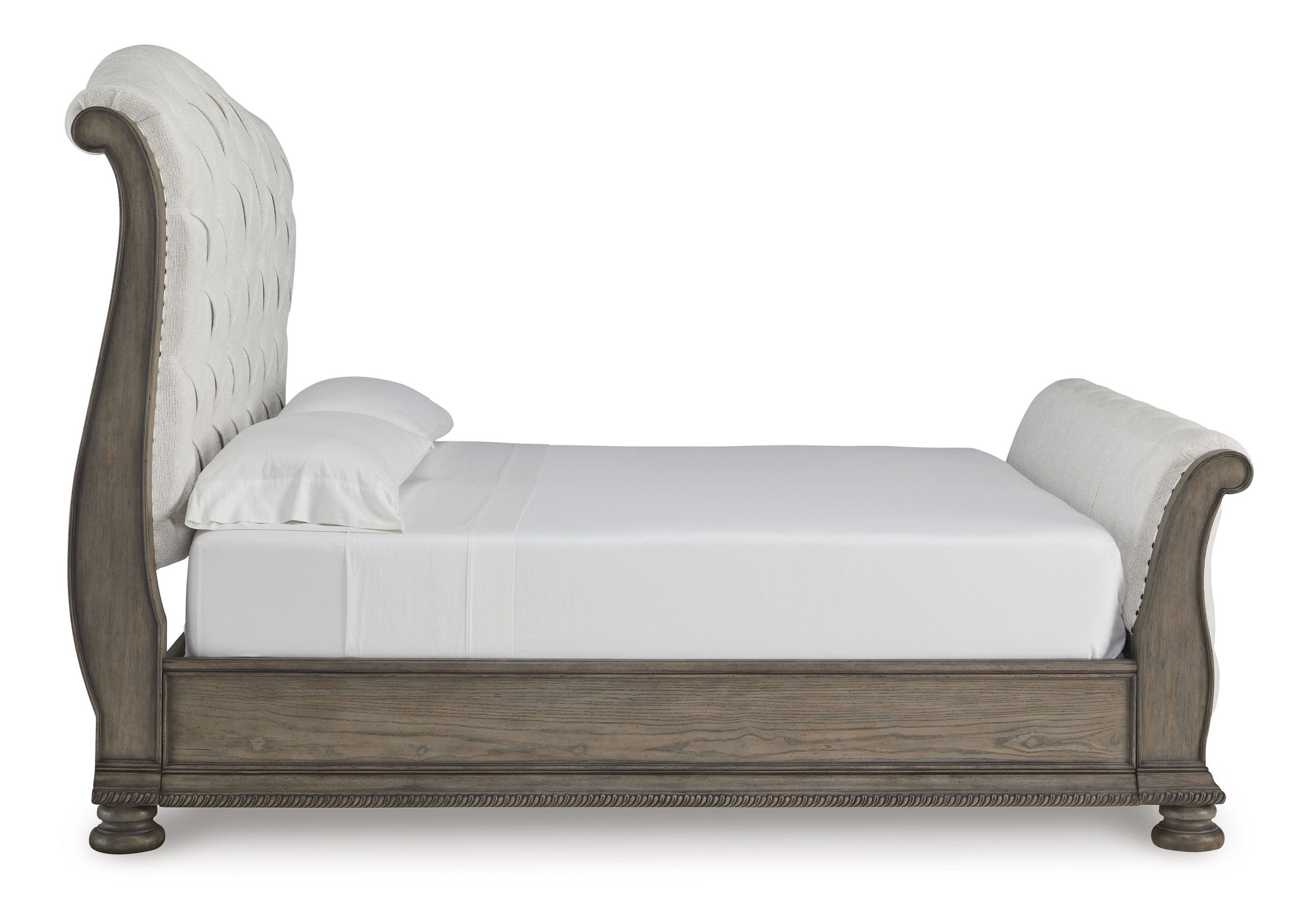 Ardenfield Fabric/Wood Upholstered Sleigh Bed, King Size