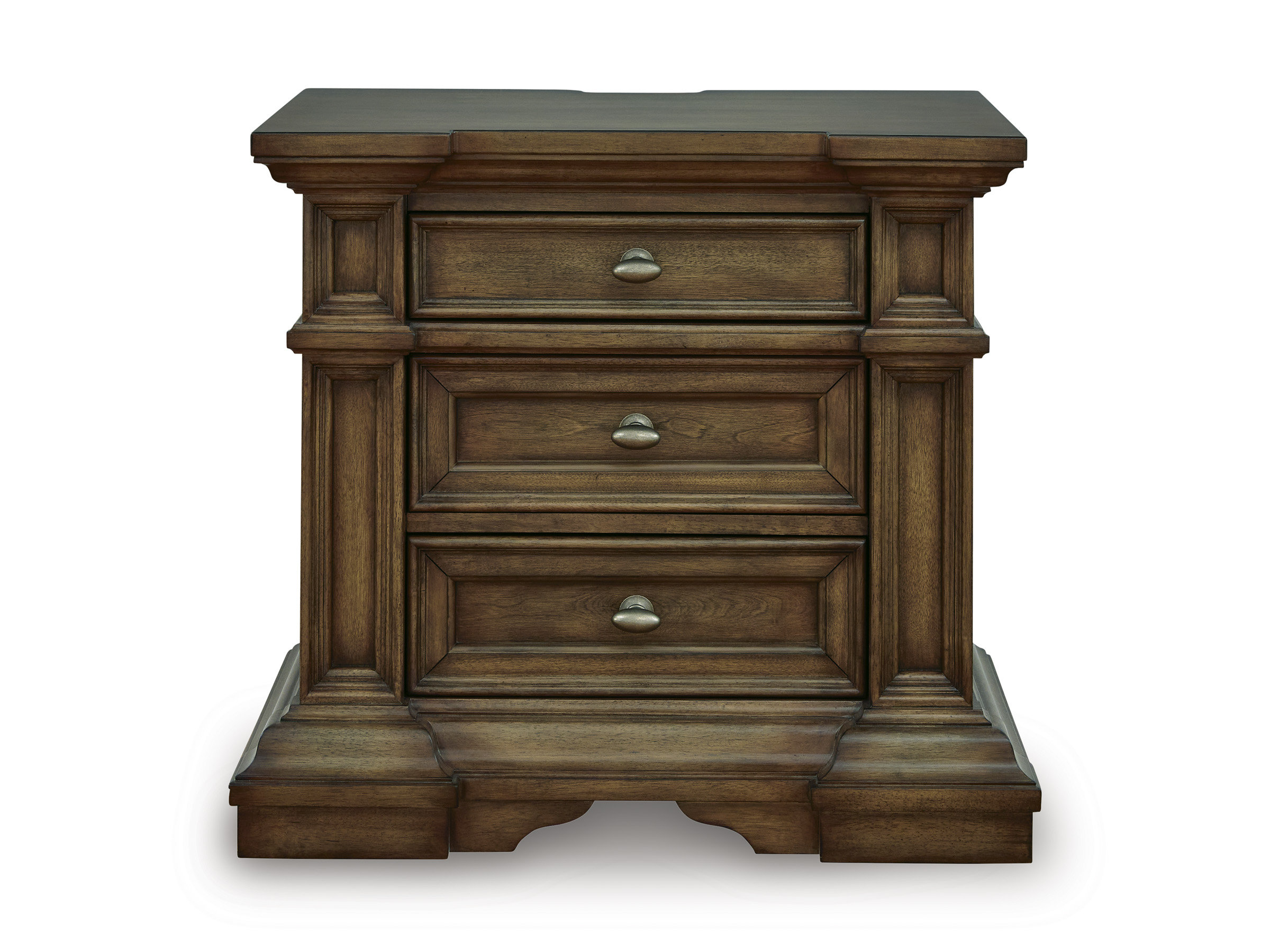 Frantanna Wood Night Stand w/3 Drawers