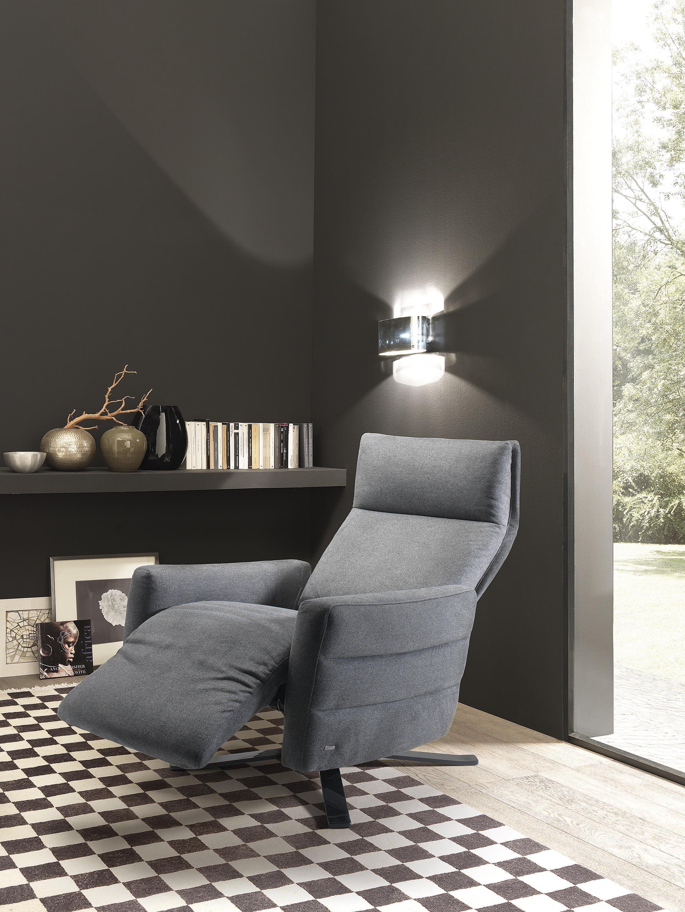 Istante Fabric/Leather Swivel Electric Recliner