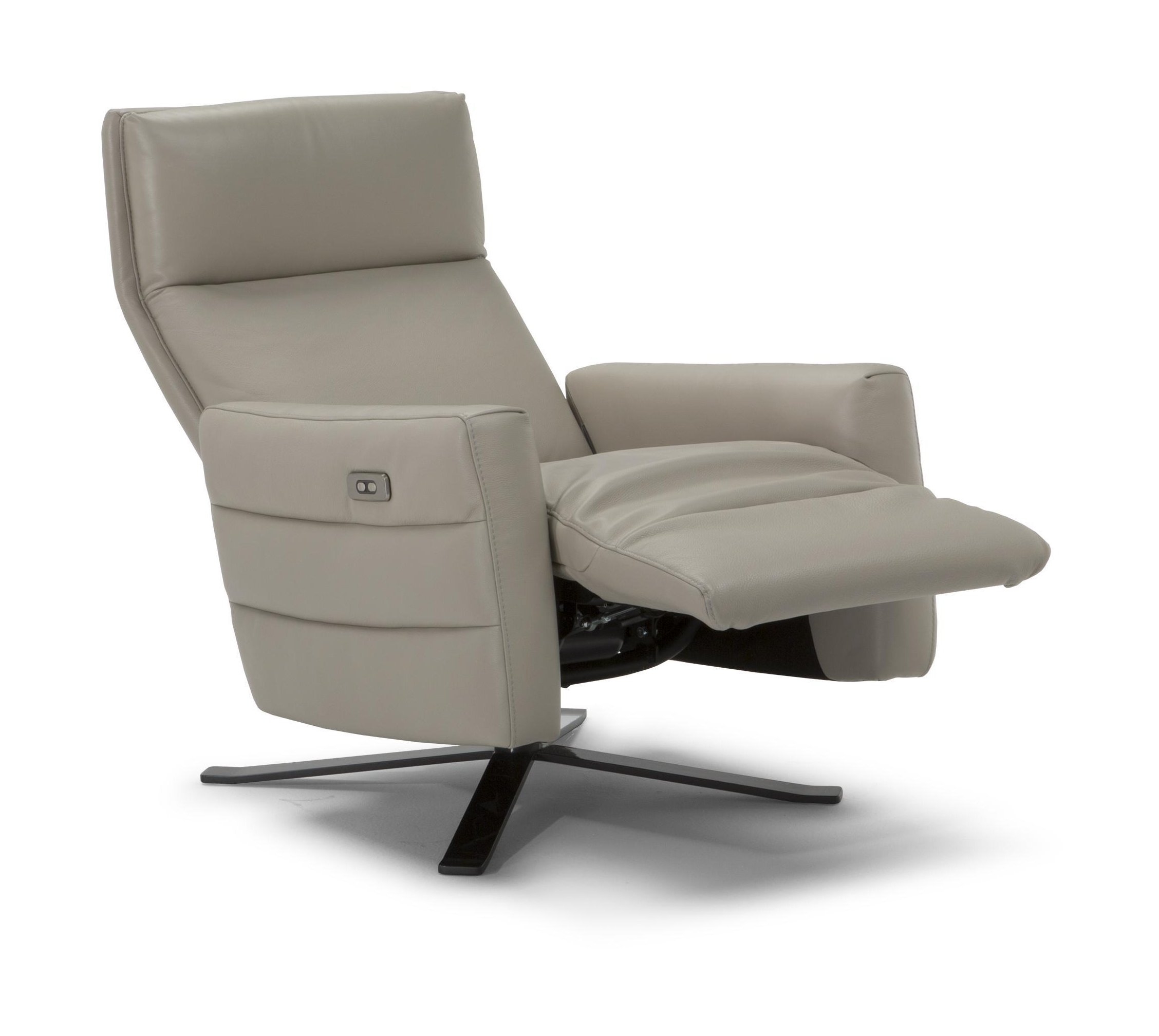 Istante Fabric/Leather Swivel Electric Recliner w/Battery