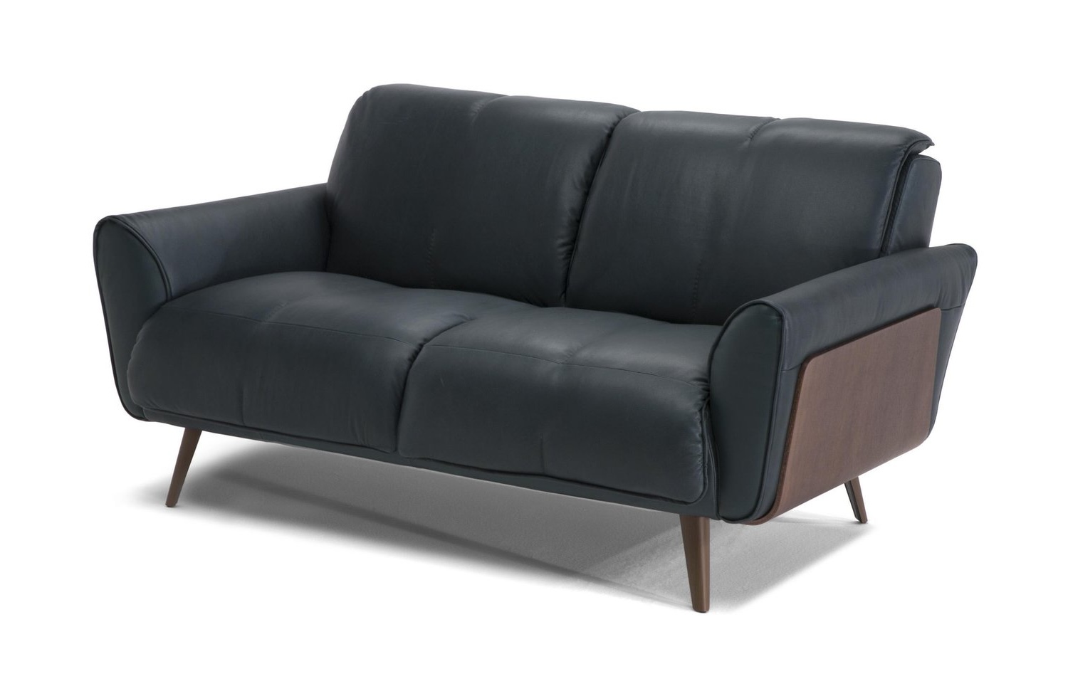 Talento Fabric/Leather Living Room Set w/ Wood Panels