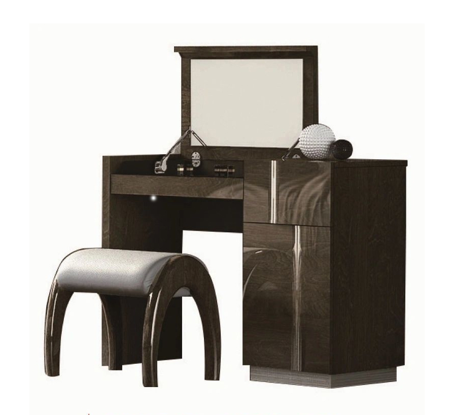 B 60 Dresser w/Open Mirror & 1 Drawer + 1 Door