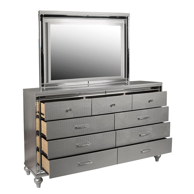 SM Valentino Tufted LED Panel Bedroom Set