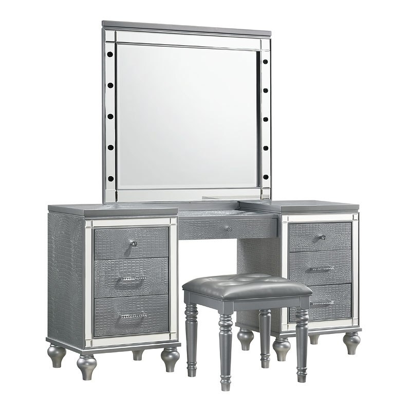 SM Valentino Tufted LED Panel Bedroom Set