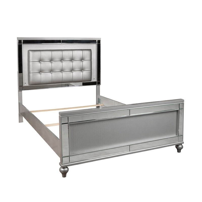 SM Valentino Tufted LED Panel Full Size Bed