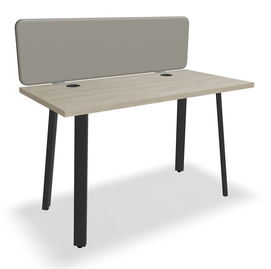 Ogi A Office Single Straight Desk, W47.2" x D23.6"