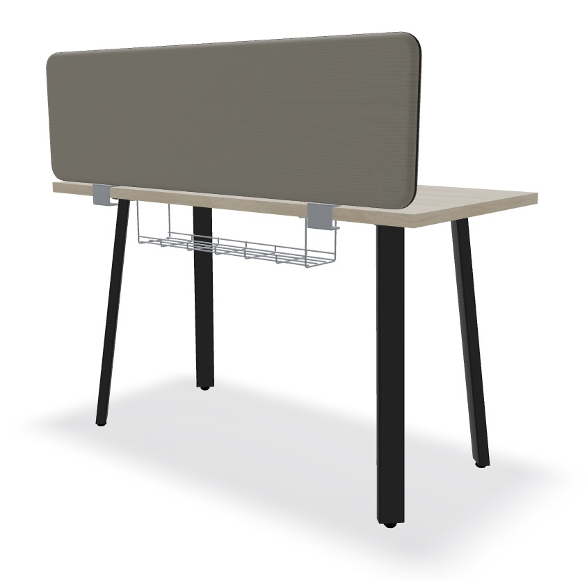 Ogi A Office Single Straight Desk, W47.2" x D23.6"