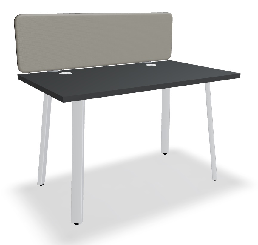 Ogi A Office Single Straight Desk, W47.2" x D27.5"