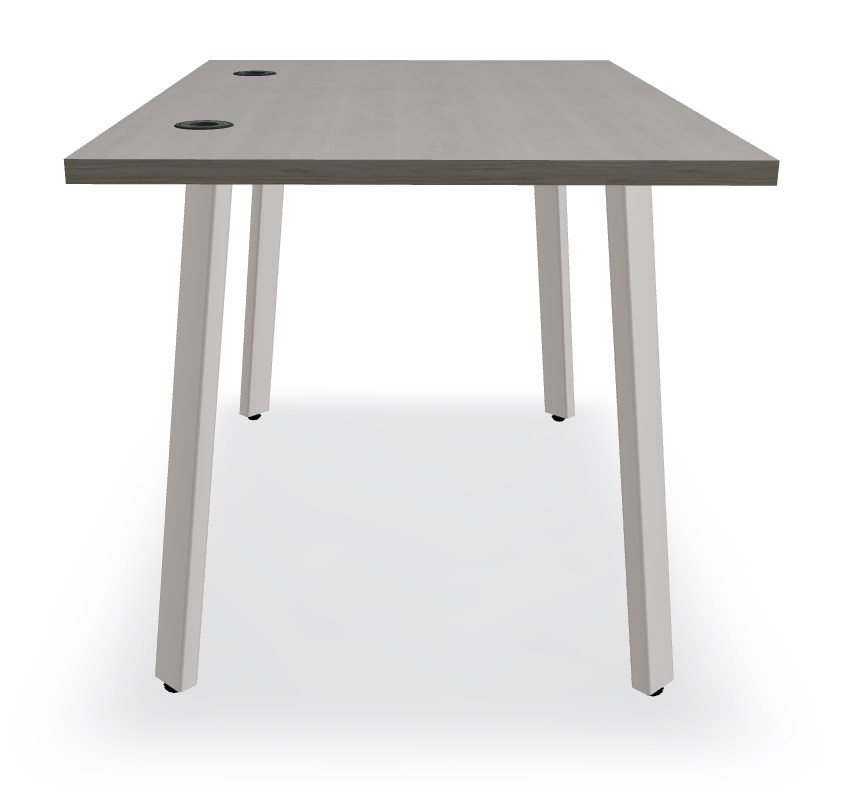 Ogi A Office Single Straight Desk, W47.2" x D31.4"