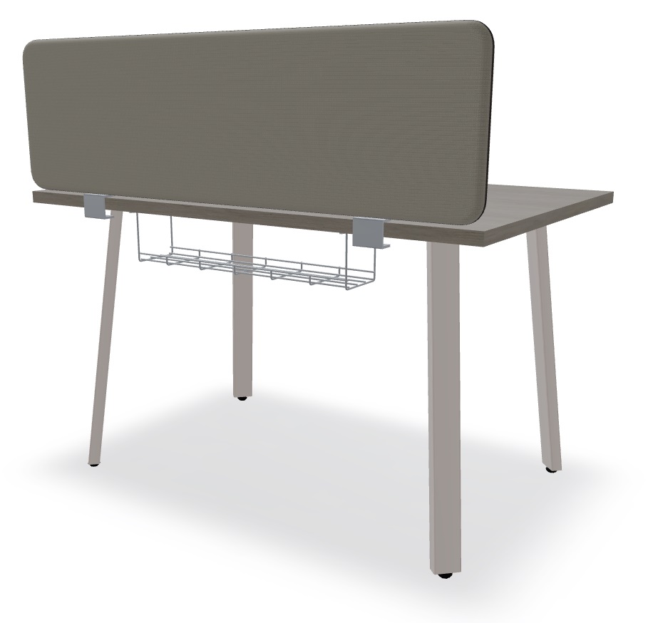 Ogi A Office Single Straight Desk, W47.2" x D31.4"