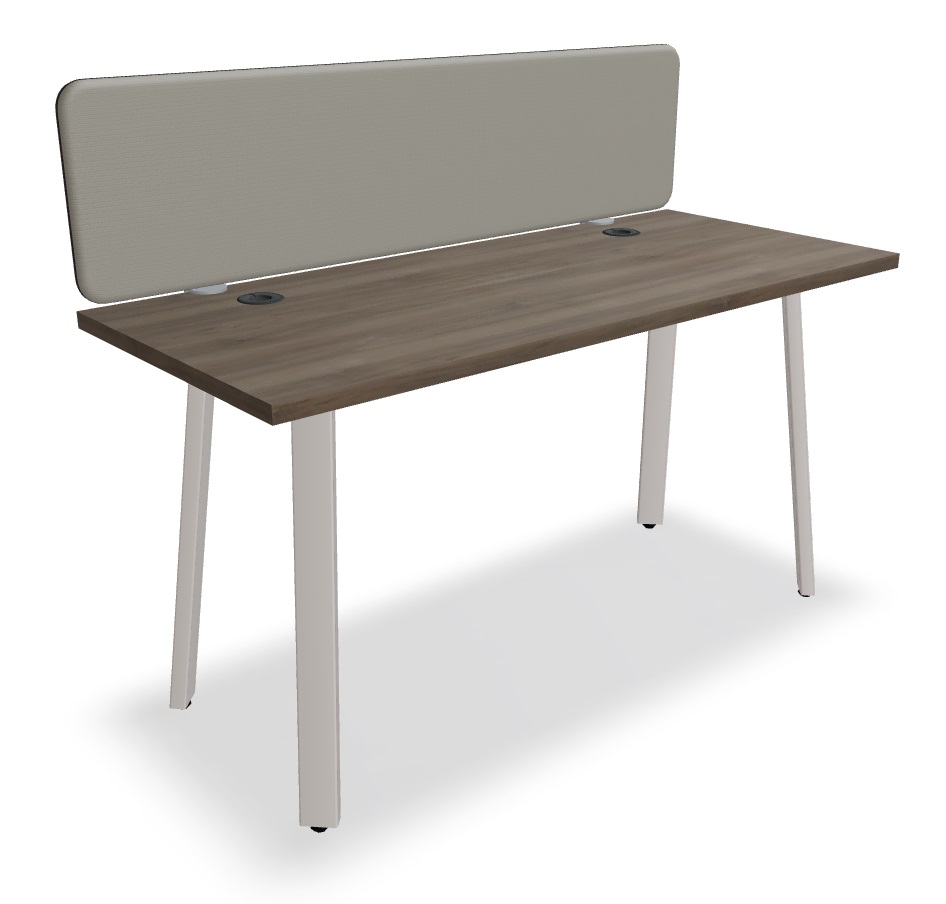 Ogi A Office Single Straight Desk, W55.1" x D23.6"