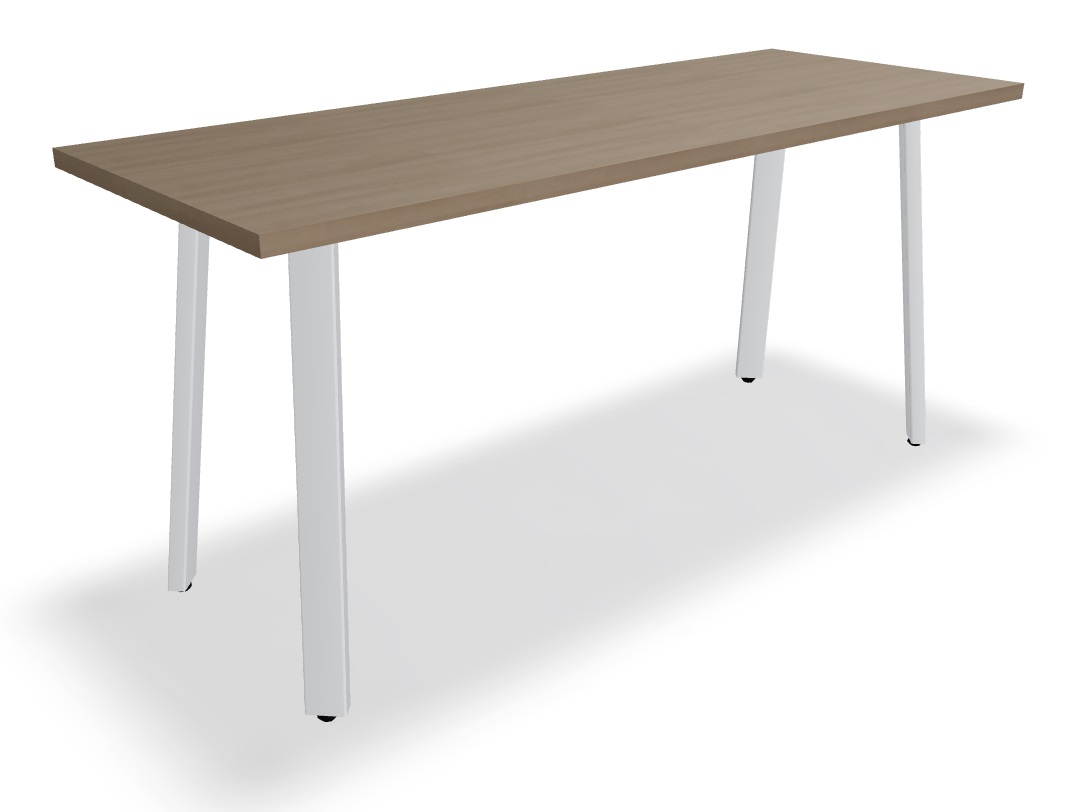 Ogi A Office Single Straight Desk, W62.9" x D23.6"