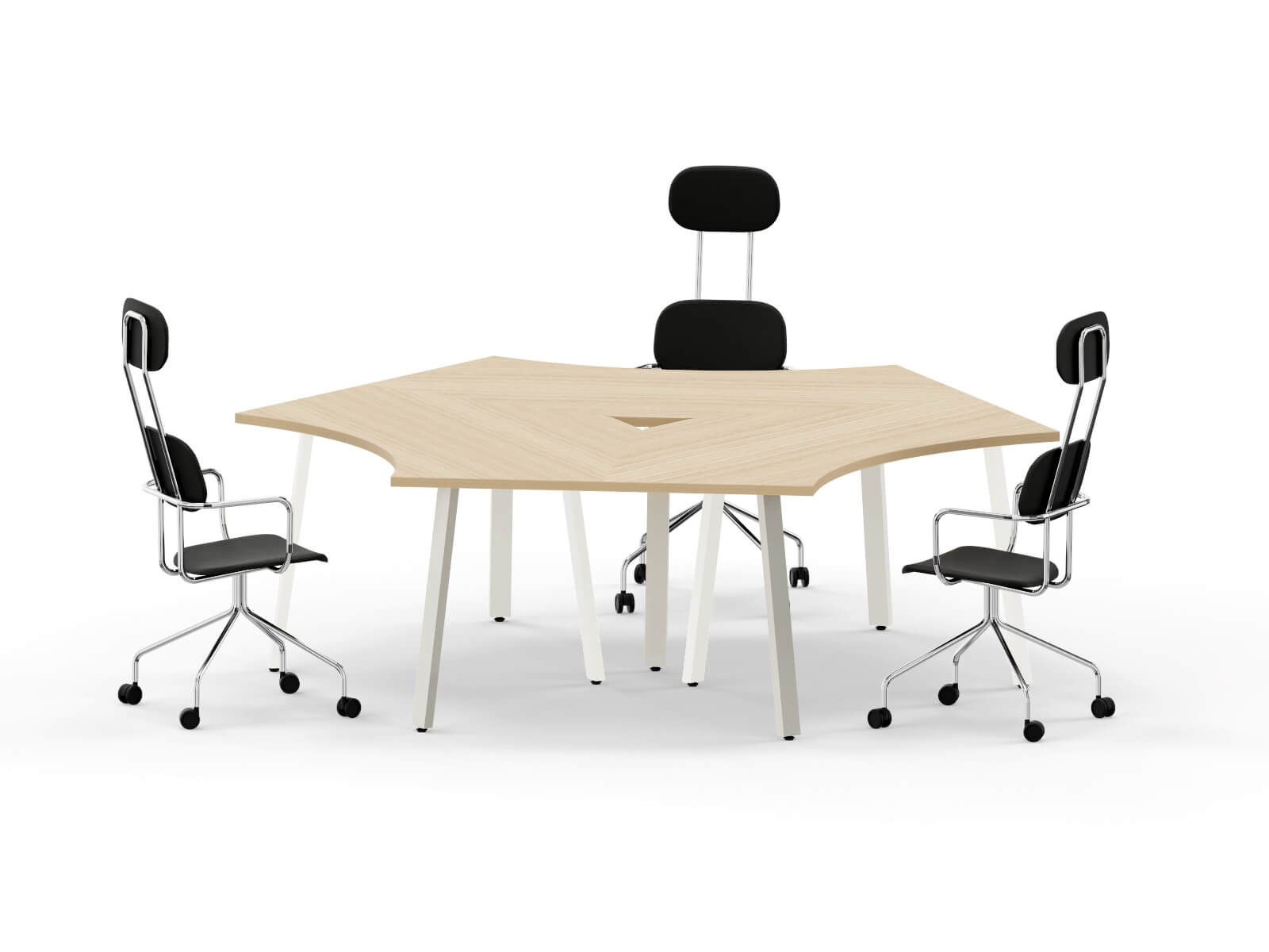 3 Person Office Workstations