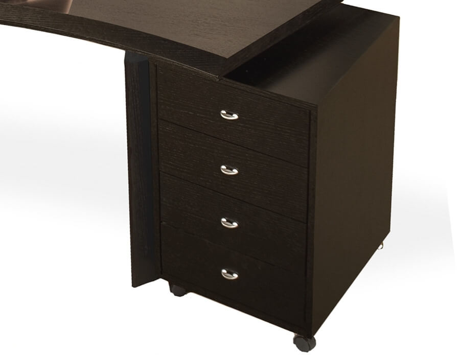 Bali Curved Wood Desk by Sharelle Furnishings