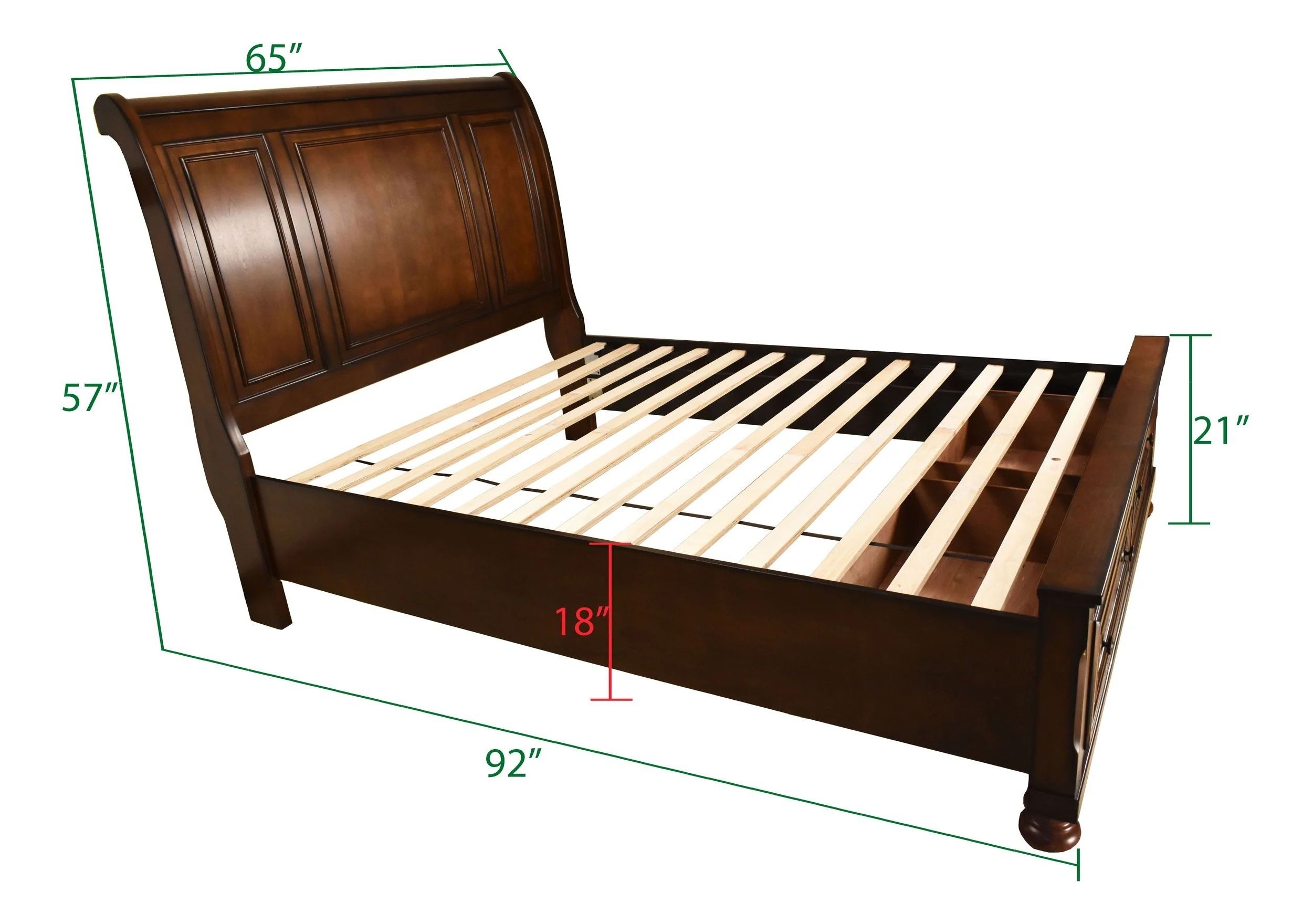 Baltimore Wood Veneer Bed