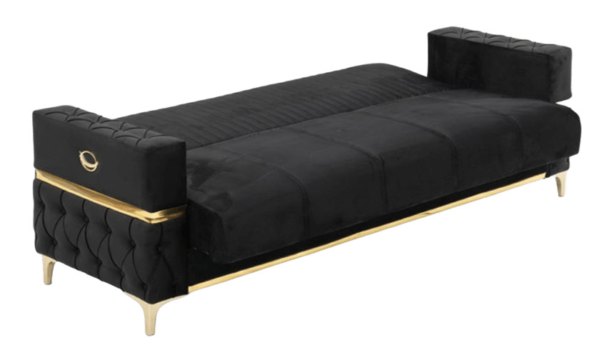 Bambi Microfiber Convertible Storage Sofa