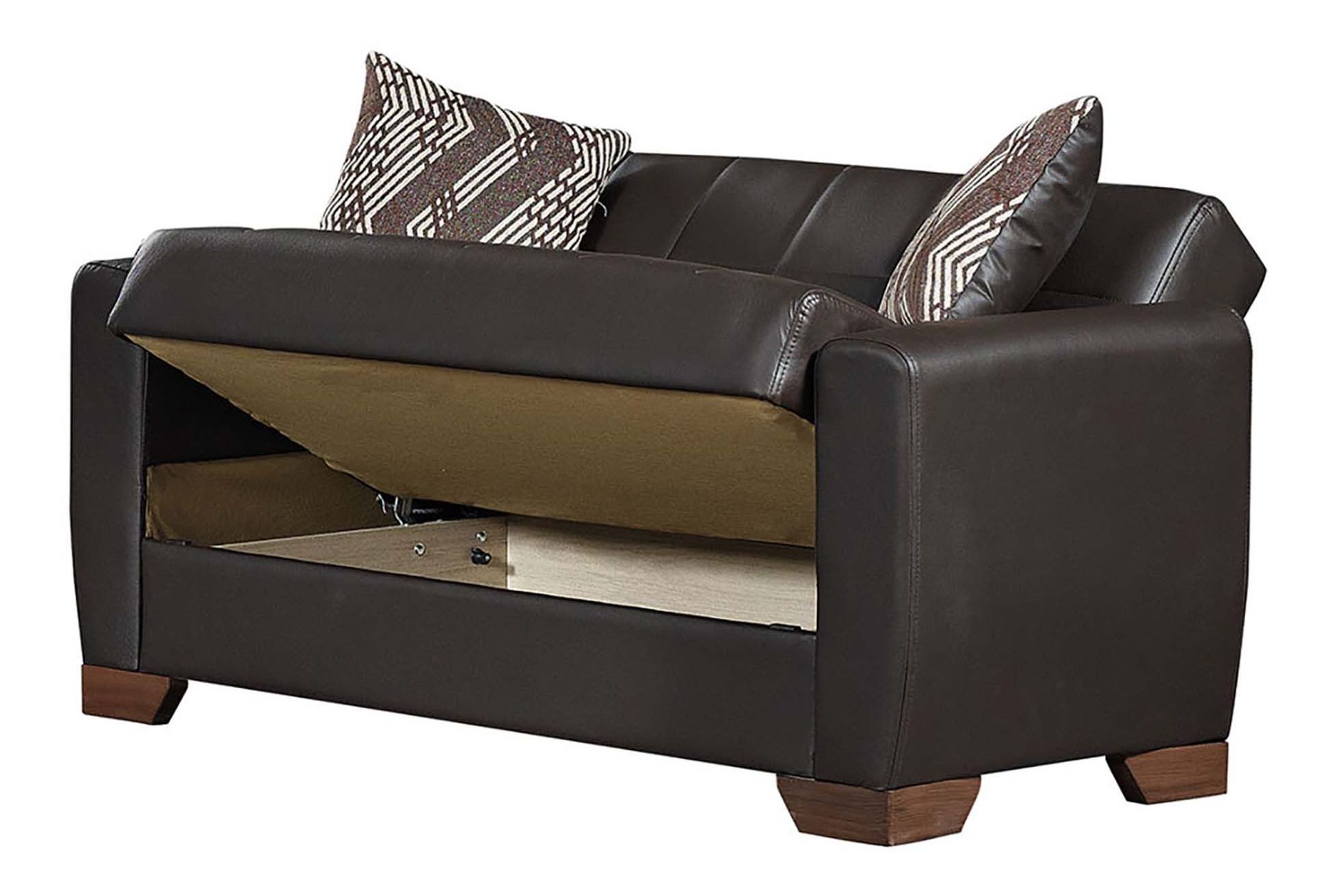 Barato PU Convertible Loveseat