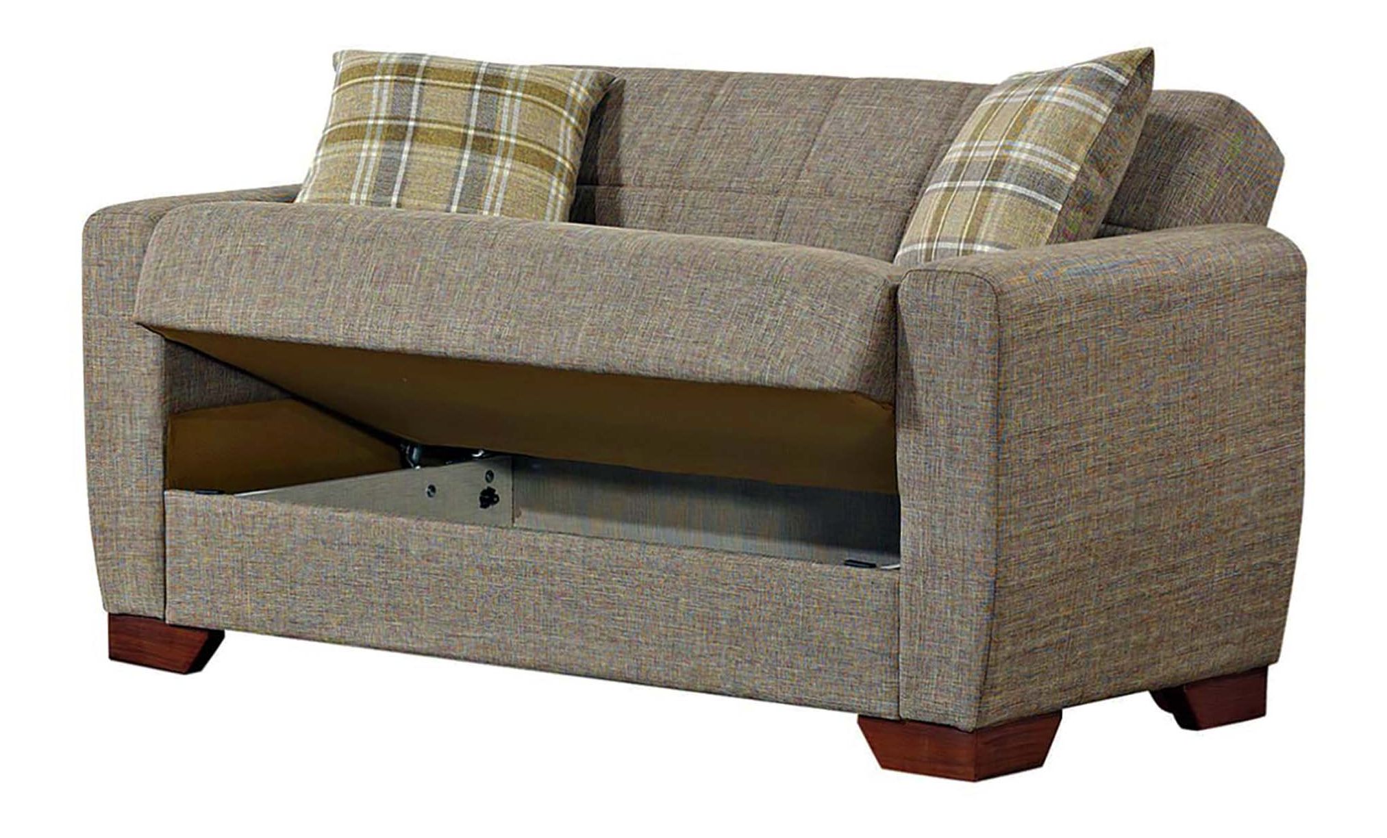 Barato Fabric Convertible Loveseat