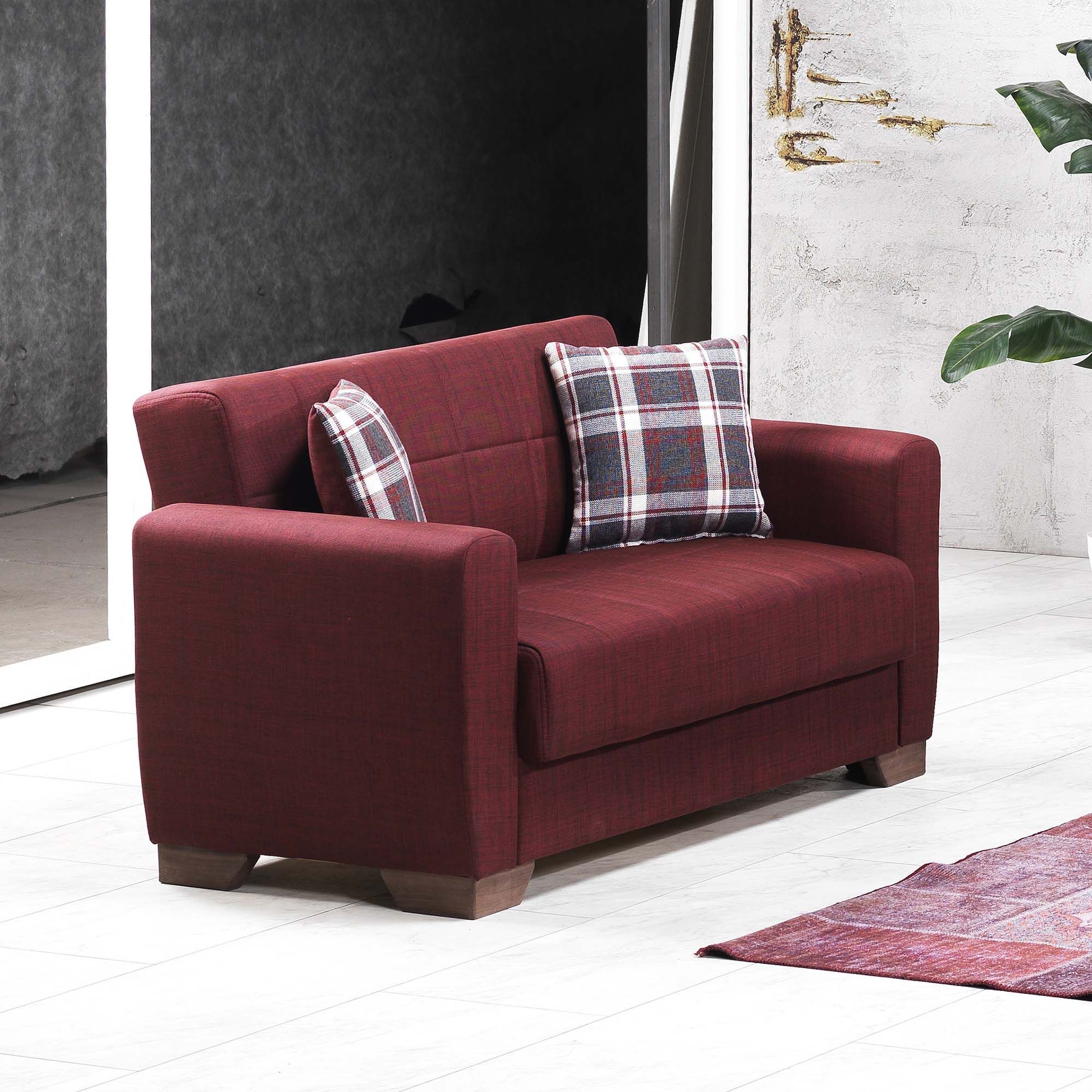 Barato Fabric Convertible Loveseat