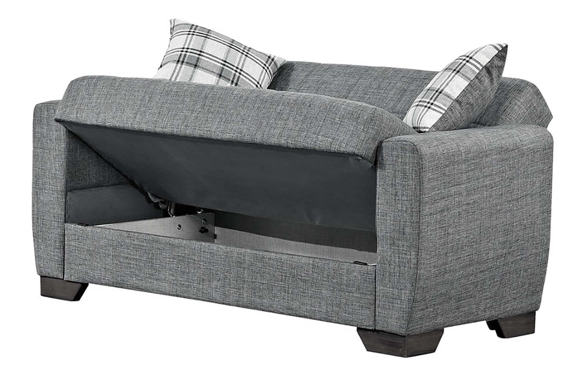 Barato Fabric Convertible Loveseat