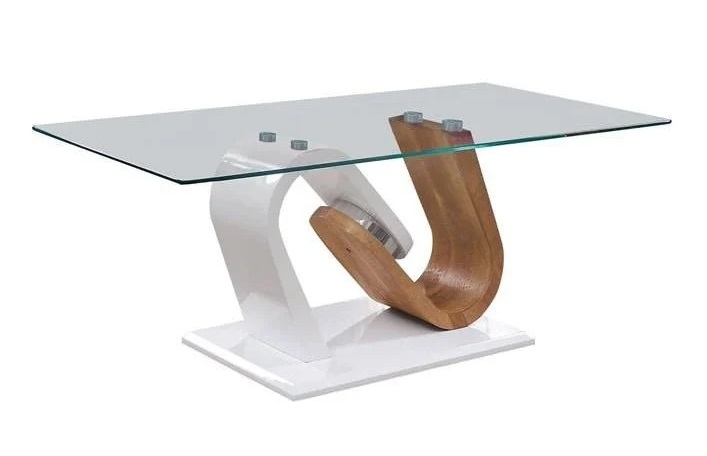 Batam Glass/Wood Coffee Table Set