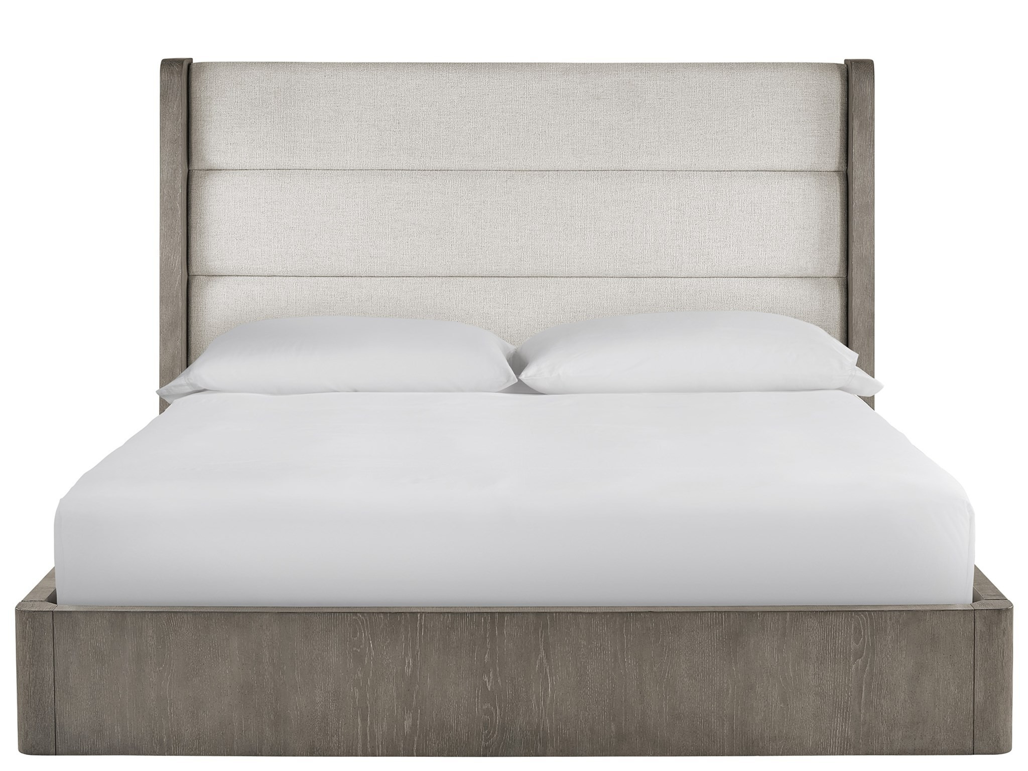 Morada Fabric/Wood Platform Bed, Queen Size