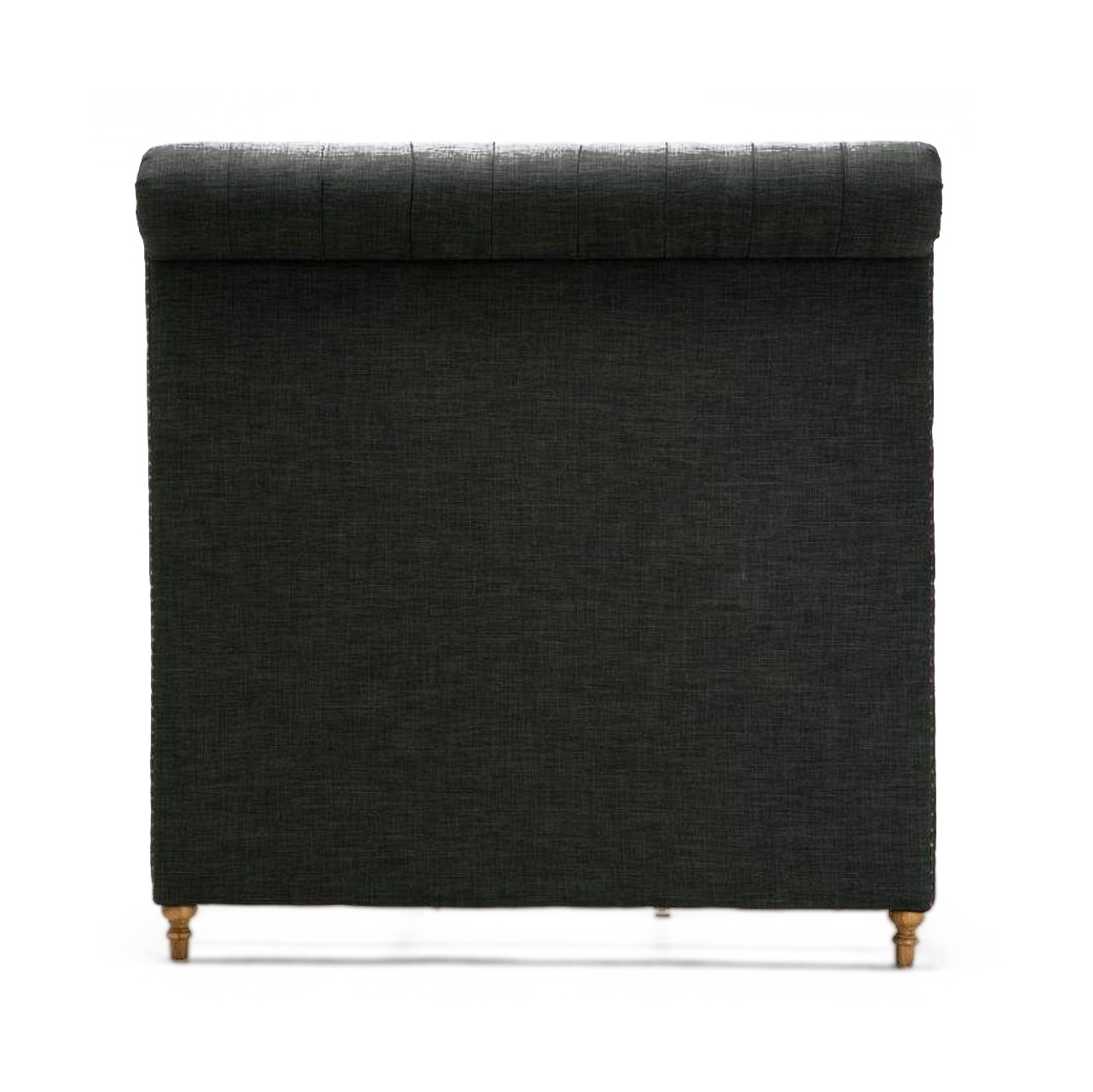 Empire Fabric Tufted Sleigh Full Size Bed