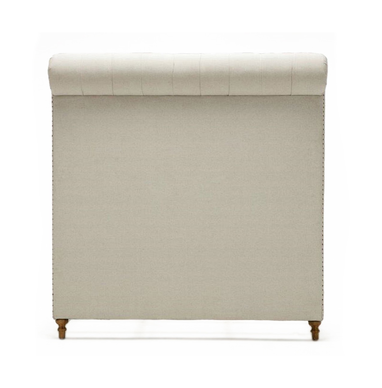 Empire Fabric Tufted Sleigh Full Size Bed