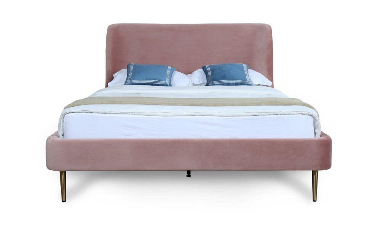 Heather Velvet Platform Full Size Bed