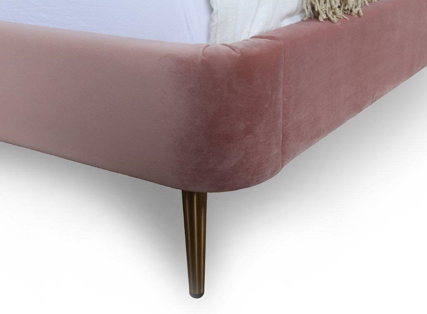 Heather Velvet Platform Full Size Bed