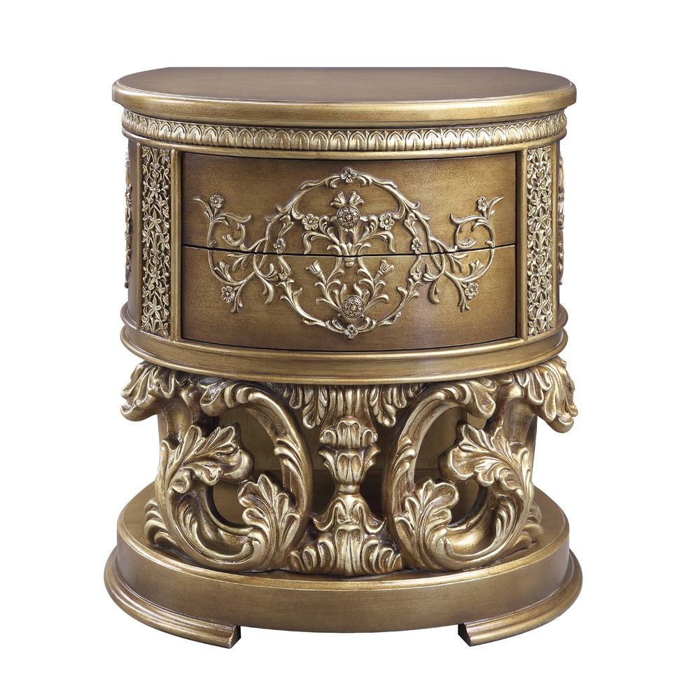 Constantine Wood Nightstand w/2 Drawers