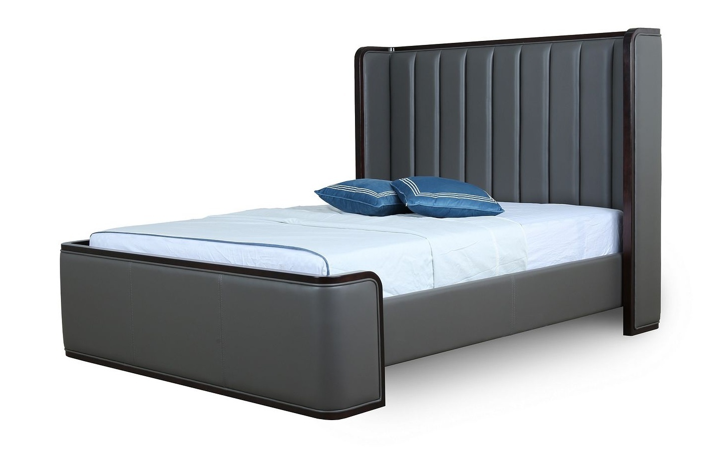 Kingdom Faux Leather Queen Size Bed