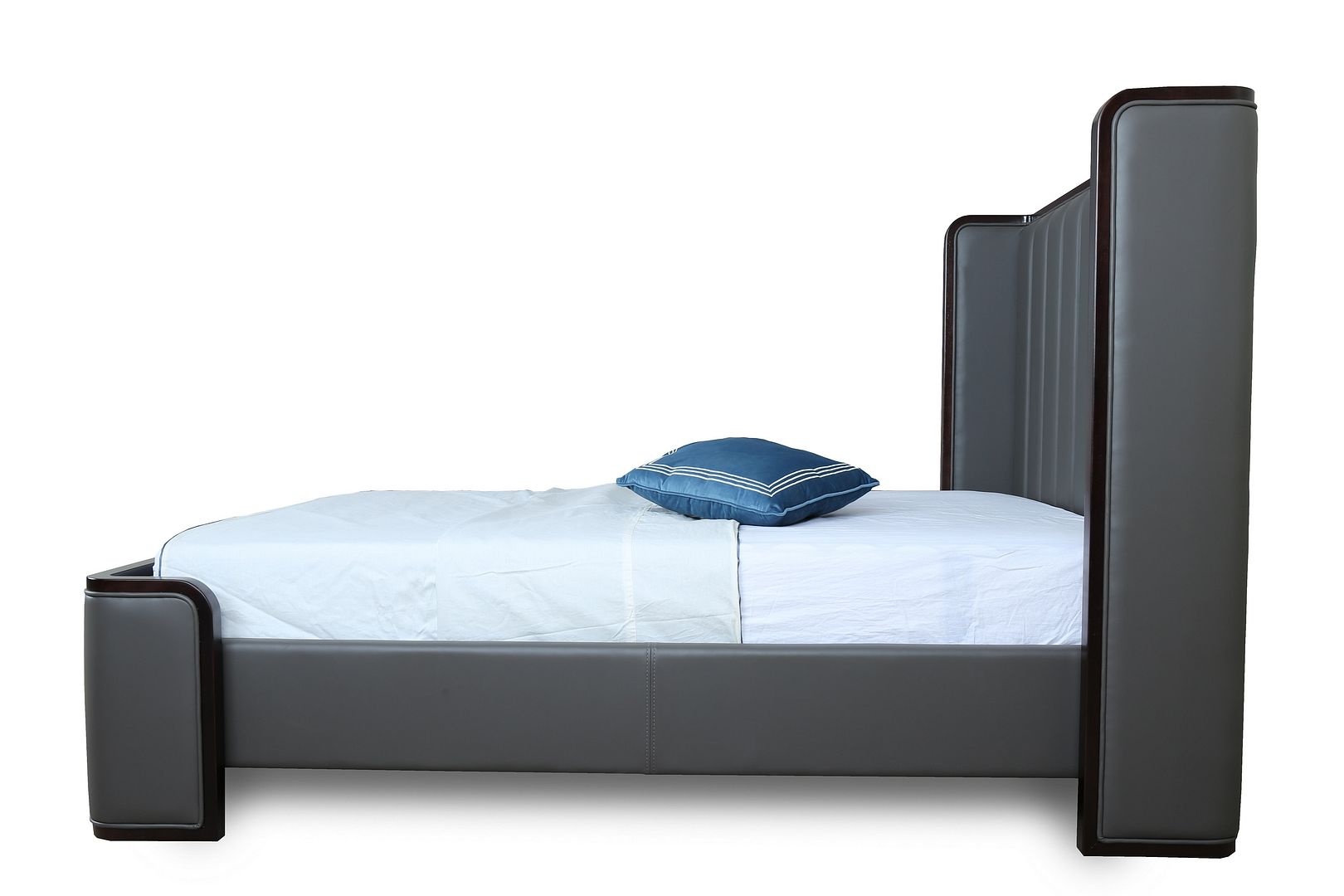 Kingdom Faux Leather Queen Size Bed