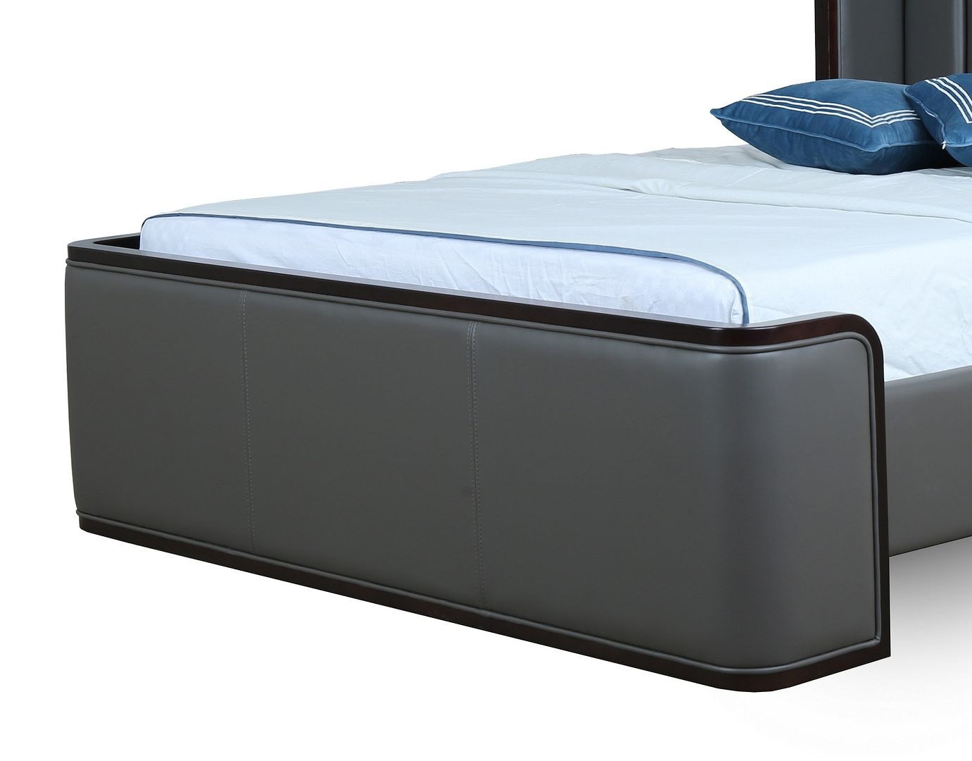 Kingdom Faux Leather Queen Size Bed