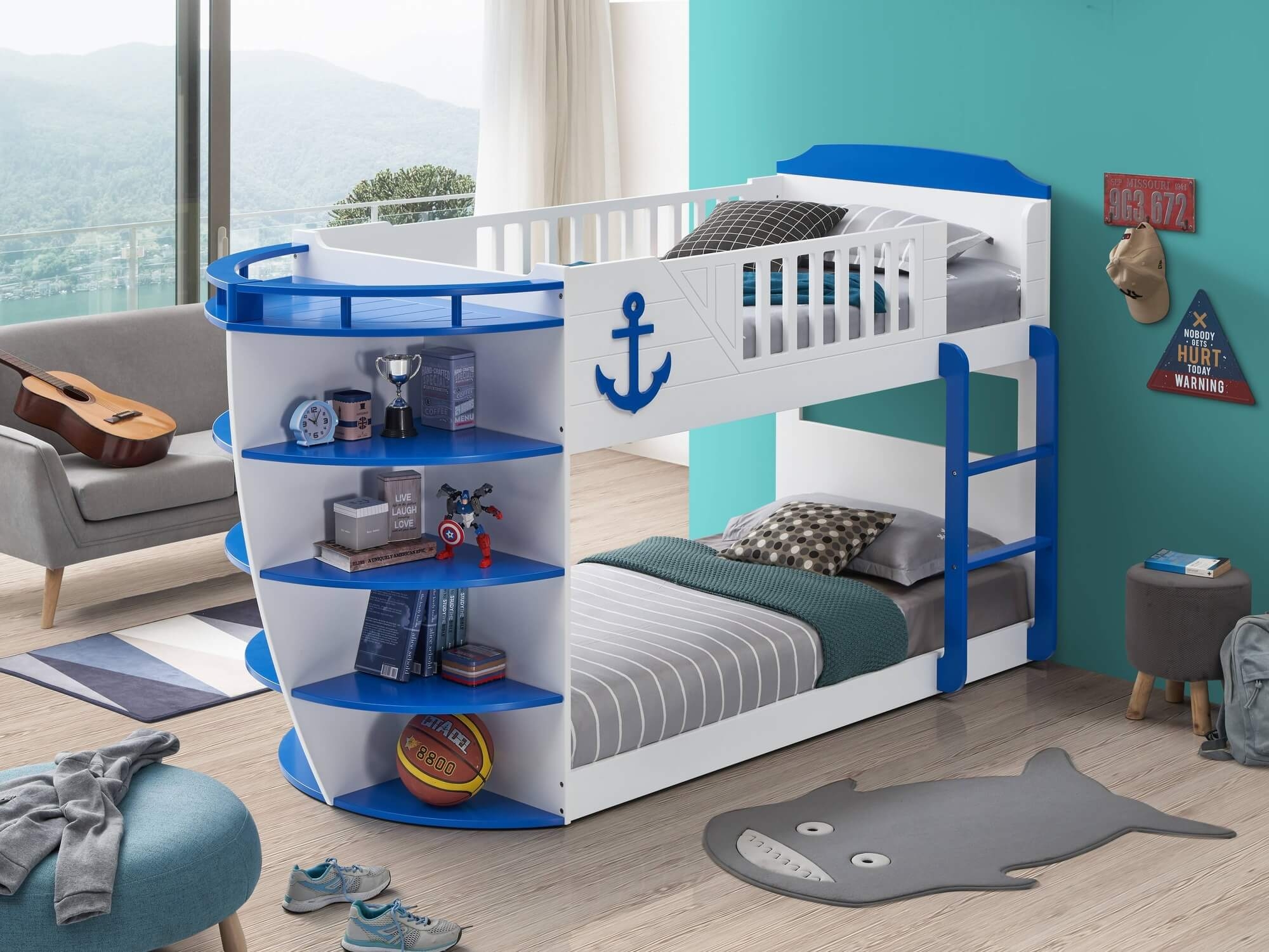 Neptune Bunk Bed, Twin/Twin Size