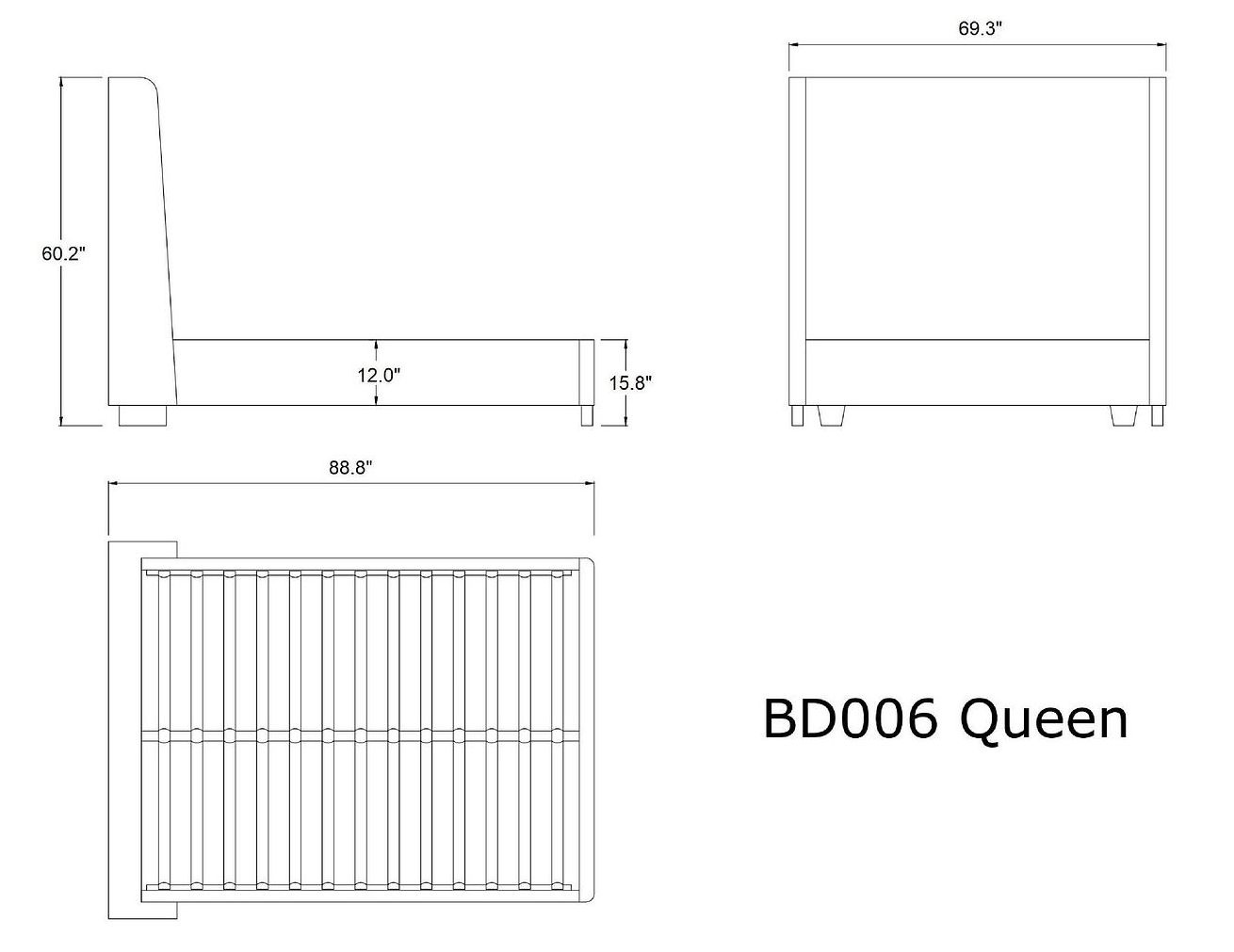 Parlay Velvet Queen Size Bed