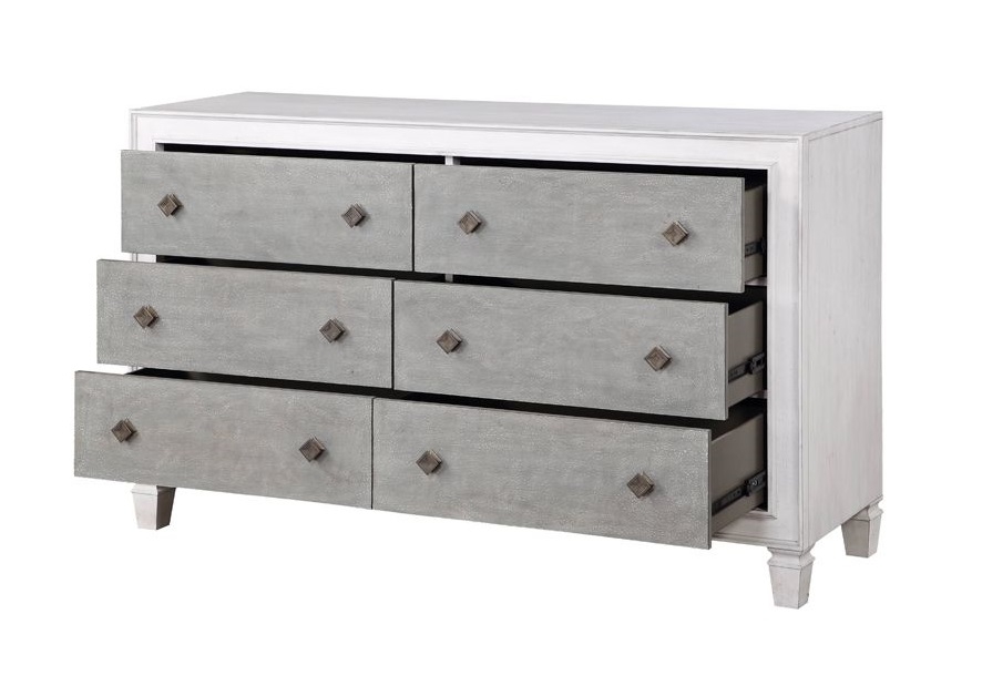 Katia Wood Double Dresser w/6 Drawers