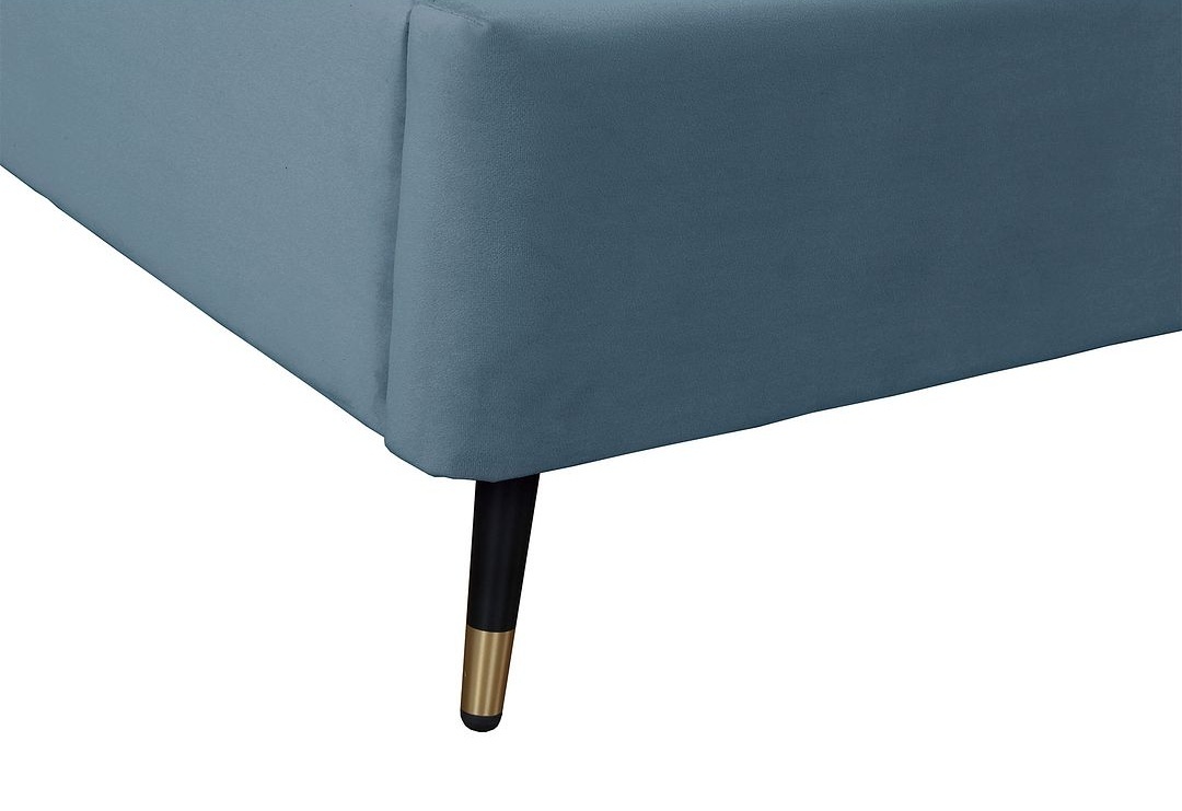 Crosby Velvet Platform Full Size Bed