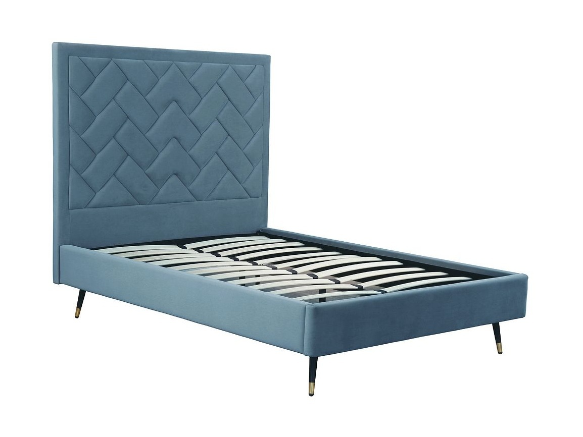 Crosby Velvet Platform Full Size Bed