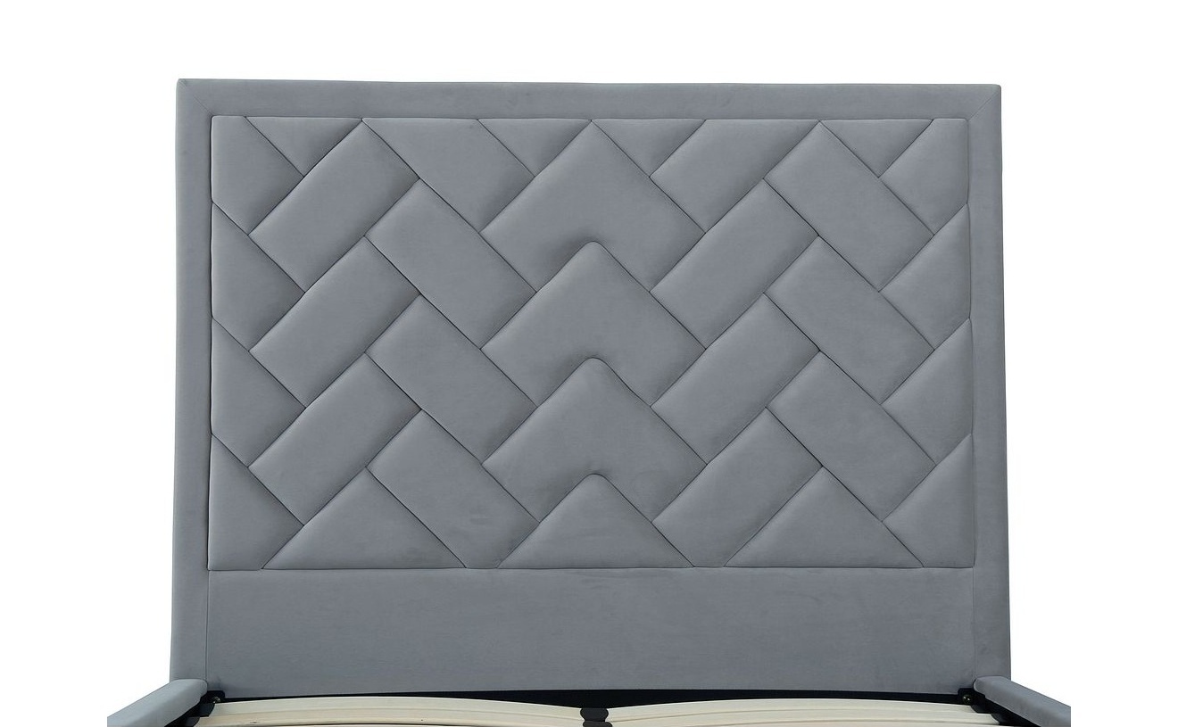 Crosby Velvet Platform Full Size Bed