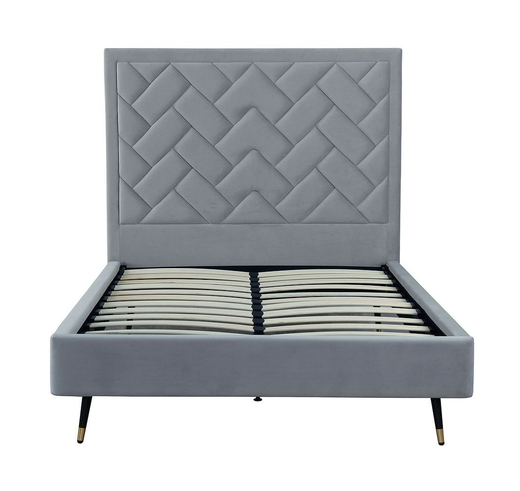 Crosby Velvet Platform Full Size Bed