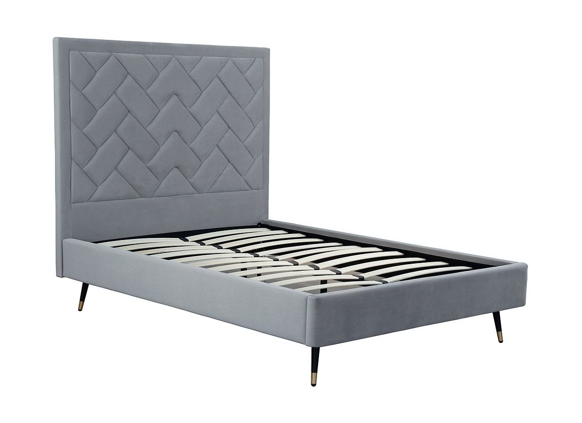 Crosby Velvet Platform Full Size Bed