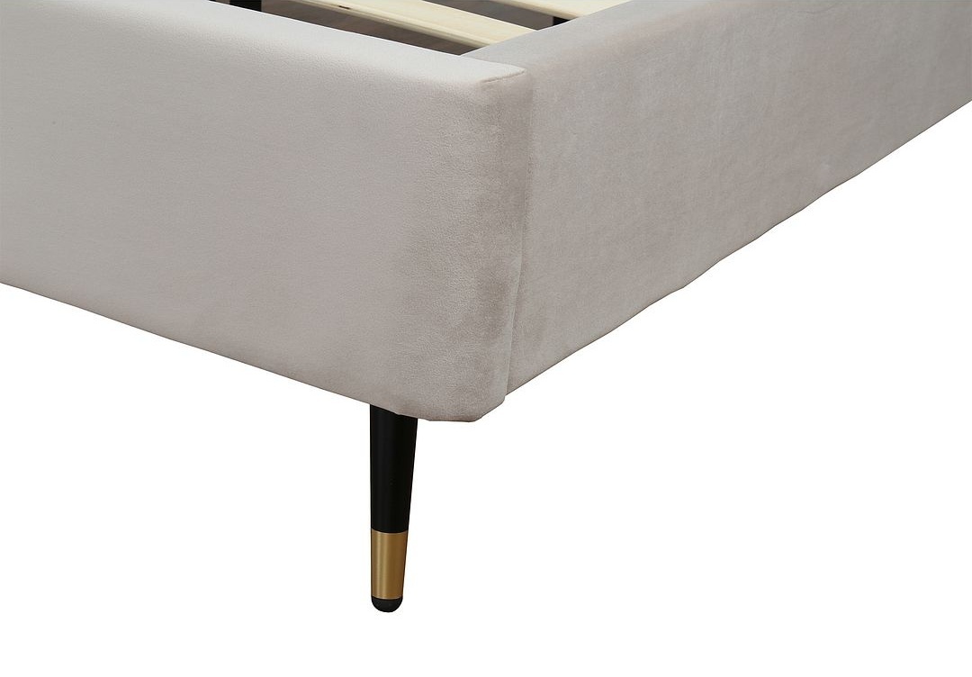 Crosby Velvet Platform King Size Bed