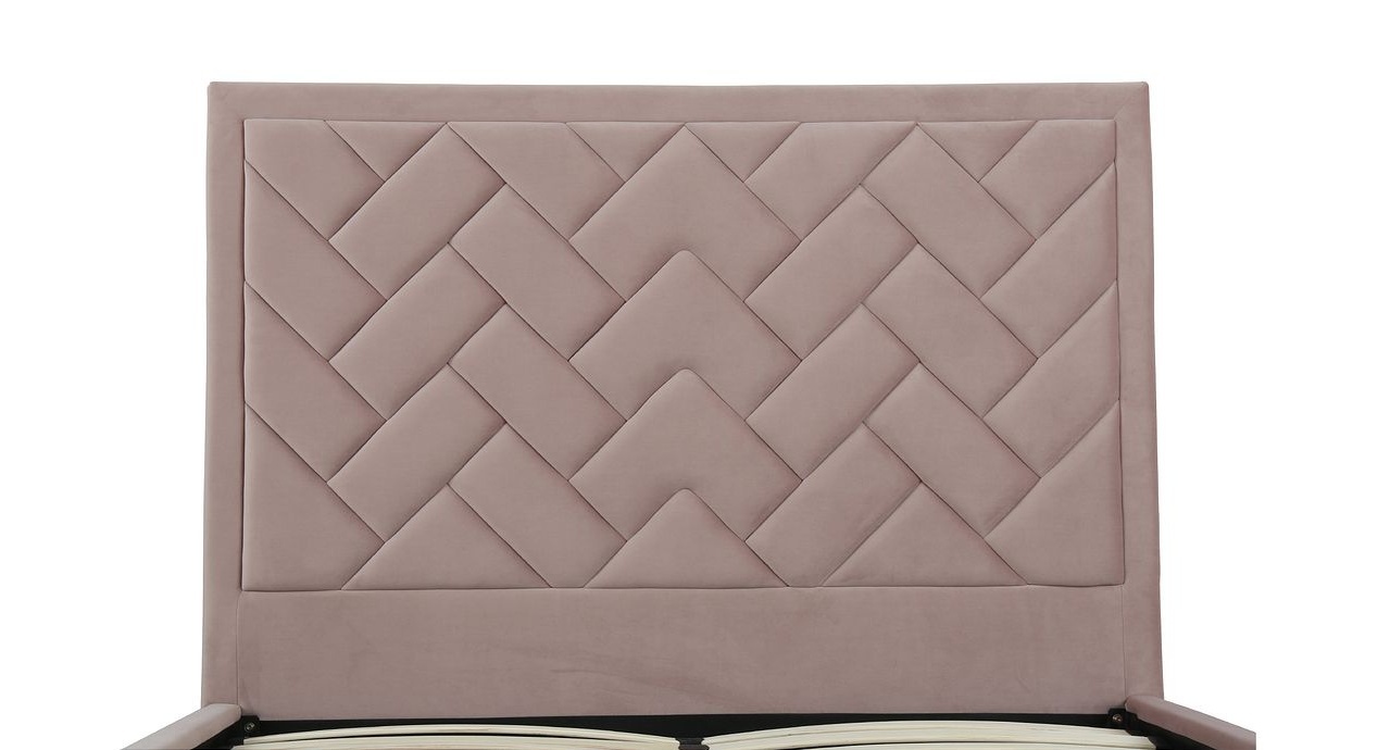 Crosby Velvet Platform Queen Size Bed