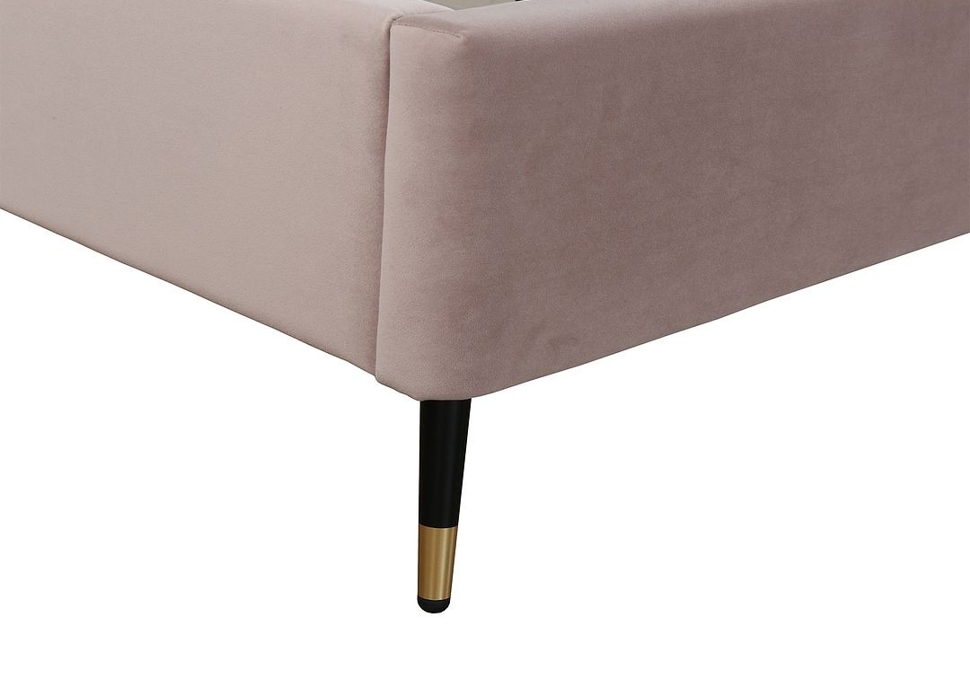 Crosby Velvet Platform Queen Size Bed