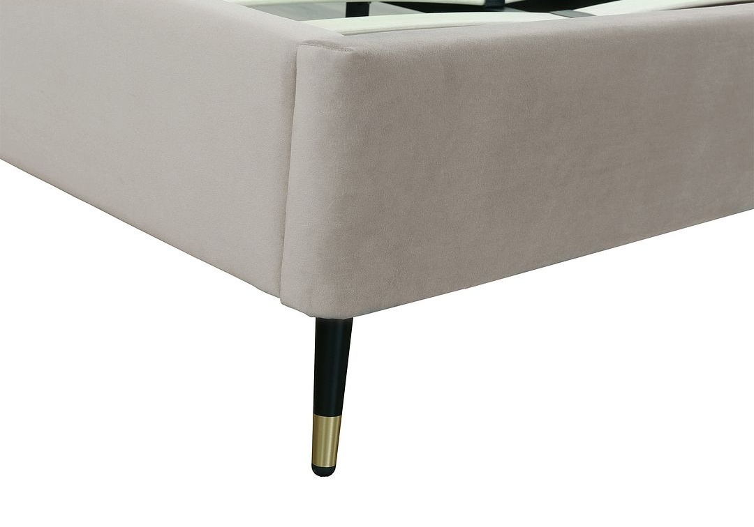 Crosby Velvet Platform Queen Size Bed