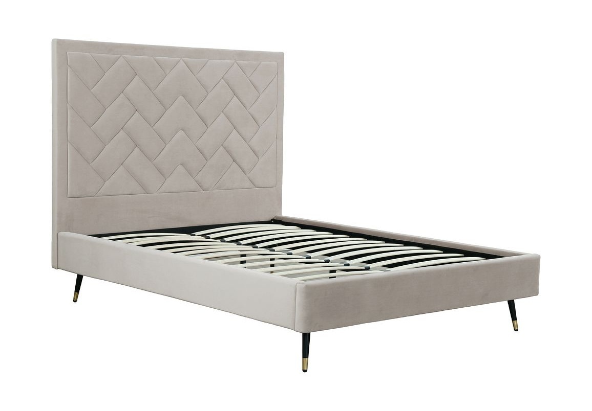 Crosby Velvet Platform Queen Size Bed