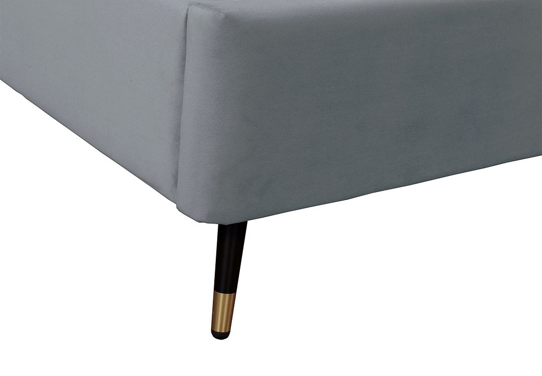 Crosby Velvet Platform Queen Size Bed