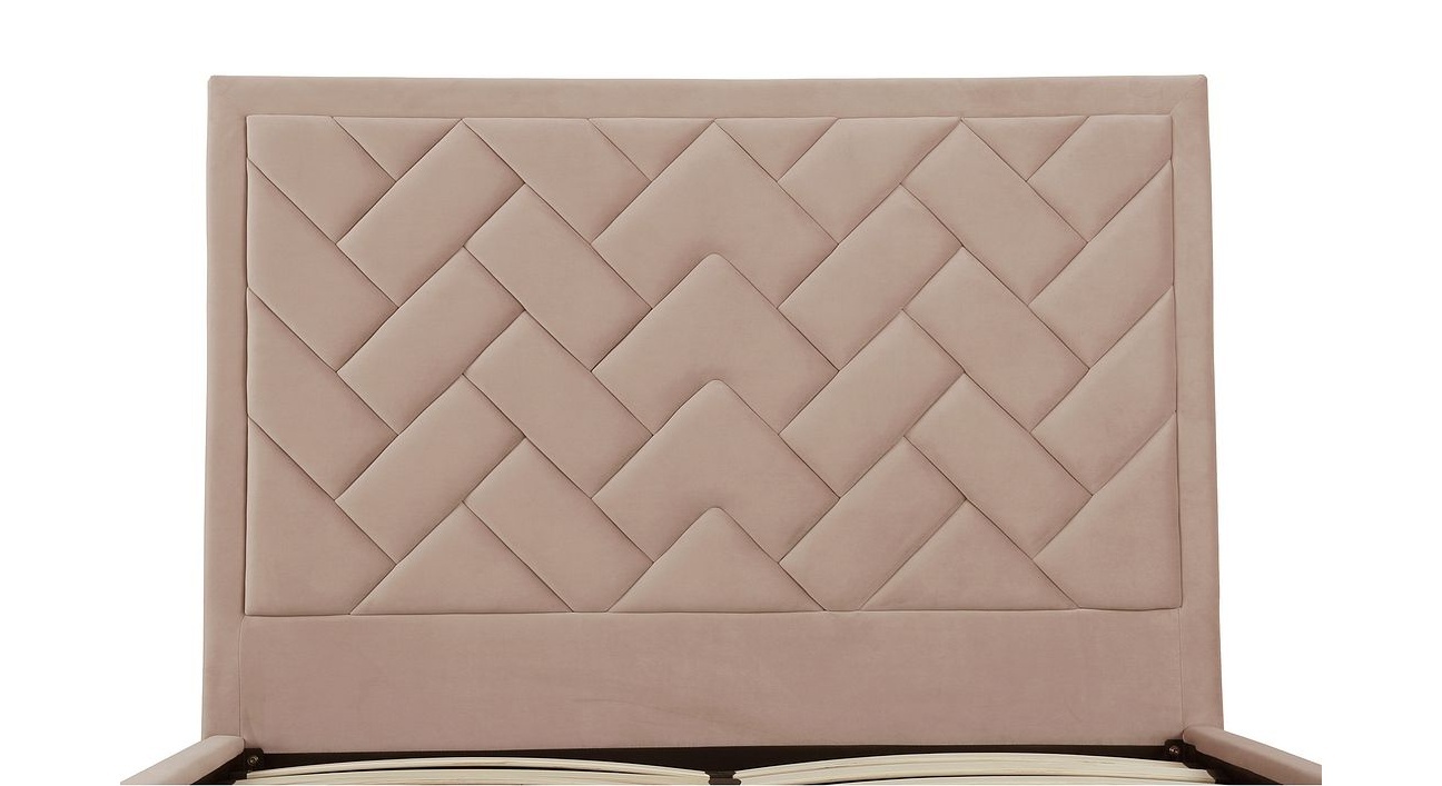 Crosby Velvet Platform Queen Size Bed